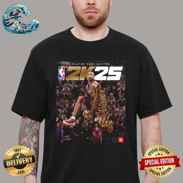 Vince Carter Is Our NBA 2K25 Hall Of Fame Edition Cover Athlete Premium T-Shirt