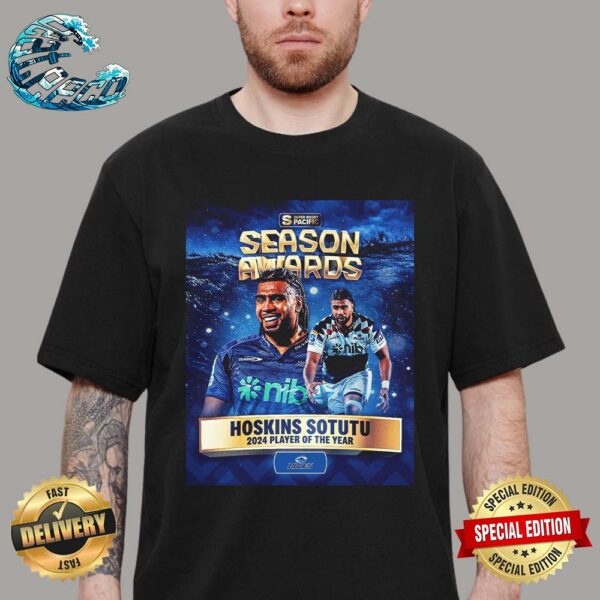 Your Super Rugby Pacific Season 2024 MVP Hoskins Sotutu Team Blues Classic T-Shirt