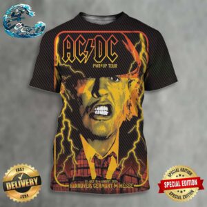 ACDC Concert Poster For Show In Hannover Germany At Messe On July 31 And August 4 PWR UP Tour 2024 3D Shirt