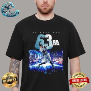 Aaron Judge Is On Pace For 63 Home Runs Which Would Break His Own AL Home Run Record Classic T-Shirt