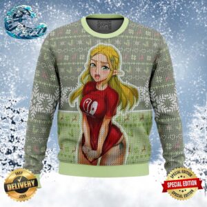 Ahegao Zelda Ugly Christmas Sweater Gift For Holiday