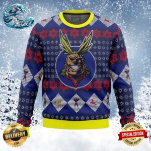 All Might My Hero Academia Ugly Christmas Sweater Gift For Holiday