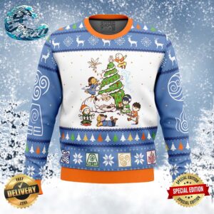 Avatar The Last Airbender Christmas Time Holiday Gift Ugly Christmas Sweater