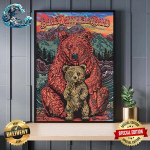 Dave Matthews Band In Greenwood Village CO Night 1 Poster At Fiddler’s Green Amphitheatre On August 24 2024 Wall Decor Poster Canvas