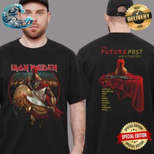 Iron Maiden The Future Past 2024 World Tour Alexander The Great Two Sides Print Vintage T-Shirt