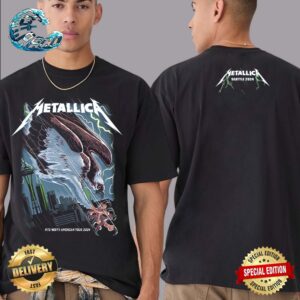 Metallica Bald Eagle Artwork Event Tee M72 Seattle In Washington US At Lumen Field On August 30 And September 1 M72 North American Tour 2024 Two Sides Print Classic T-Shirt