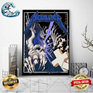 Metallica Concert Poster Night 1 In Chicago IL At Soldier Field On August 9th M72 North American World Tour 2024 Poster Canvas