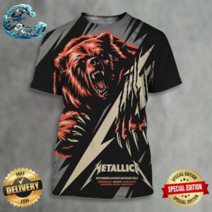 Metallica Event Poster By Mark Jamotillo M72 Chicago In IL US At Soldier Field On August 9th And 11th M72 North American Tour 2024 All Over Print Shirt