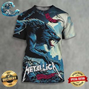 Metallica M72 Seattle Night 1 Poster Wolf Artwork On August 30 2024 In Washington At Lumen Field M72 North American Tour 2024 All Over Print Shirt