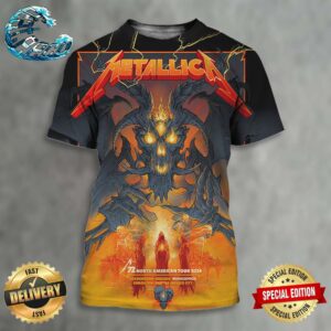 Metallica Satan Artwork M72 In Minneapolis MN US Pop-Up Poster M72 North American Tour 2024 At US Bank Stadium On August 16 And 18 2024 All Over Print Shirt