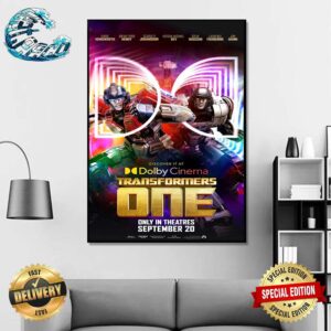 New Dolby Poster For Transformers One Only In Theaters On September 20 Home Decor Poster Canvas