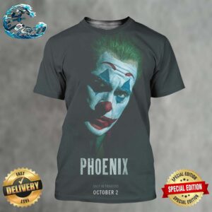 New Phoenix Poster For Joker Folie A Deux Only In Theaters On October 4 All Over Print Shirt