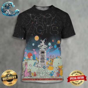 Pretty Lights Official Concert Poster On August 24 25 2024 In Bethel NY At Bethel Woods Center For The Arts All Over Print Shirt