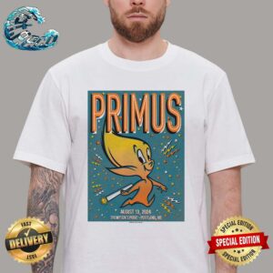 Primus Merch Poster For Show On August 13 2024 At Thompson’s Point In Portland ME Premium T-Shirt