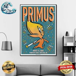 Primus Merch Poster For Show On August 13 2024 At Thompson’s Point In Portland ME Wall Decor Poster Canvas