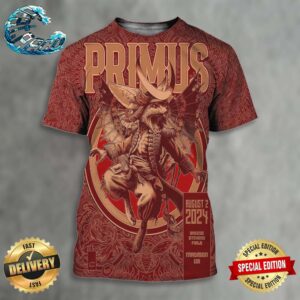 Primus Official Poster At Breese Stevens Field In Madison WI On August 2 2024 Wall Decor Poster Canvas All Over Print Shirt