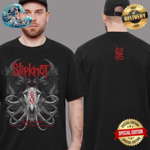 Slipknot 2024 25th Anniversary Merch Tee Tour At Bank Of Hampshire Pavilion On August 14 2024 In Gilford NH Two Sides Print Premium T-Shirt