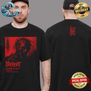 Slipknot 25th Anniversary 2024 Tour Merch Tee At Freedom Mortgage Pavilion In Camden NJ On August 10 2024 Two Sides Print Premium T-Shirt