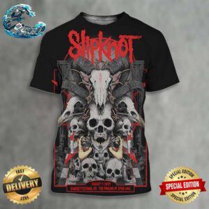 Slipknot 25th Anniversary 2024 Tour Official Poster At The Pavilion at Star Lake In Burgettstown PA On August 7 2024 All Over Print Shirt