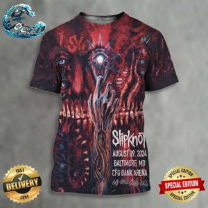 Slipknot Event Poster In Baltimore MD At CFG Bank Arena On August 9 2024 Don’t Ever Judge Me 25th Anniversary All Over Print Shirt