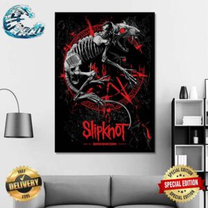 Slipknot Tour 2024 In New York NY On August 12 2024 At Madison Square Garden Wall Decor Poster Canvas