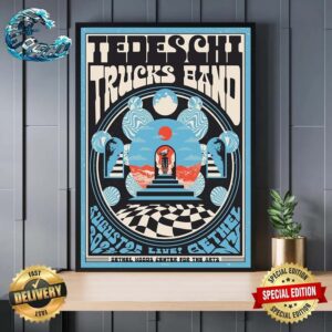 Tedeschi Trucks Band Show Poster At Bethel Woods Center For The Arts In Bethel NY On August 25th 2024 Home Decor Poster Canvas