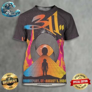 The 311 Poster At Hartford HealthCare Amphitheater In Bridgeport CT On August 3 2024 All Over Print Shirt