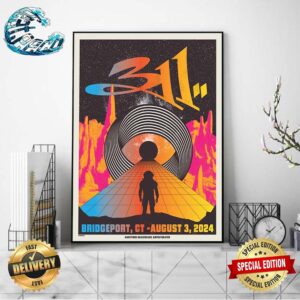 The 311 Poster At Hartford HealthCare Amphitheater In Bridgeport CT On August 3 2024 Poster Canvas