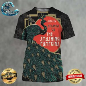 The Smashing Pumpkins Concert Poster For Atlanta GA At Truist Park On August 28 2024 All Over Print Shirt