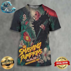 The Smashing Pumpkins Concert Poster For Milwaukee WI At American Family Field On August 24 2024 All Over Print Shirt