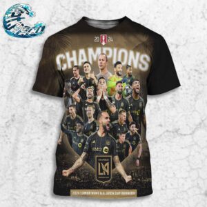 2024 Lamar Hunt US Open Cup Winners Champions Is Los Angeles Football Club All Over Print Shirt