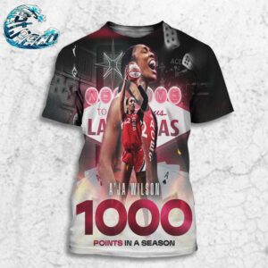 A’ja Wilson Is The Only Player In WNBA History To Score 1000 Points In A Single Season All Over Print Shirt