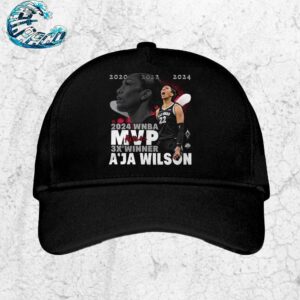 A’ja Wilson Las Vegas Aces 3x Winner Stadium Essentials 2024 WNBA MVP Classic Cap Snapback Hat