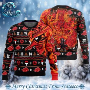 Akatsuki Itachi Uchiha Susanoo Naruto Ugly Christmas Sweater Gift For Men And Women Holiday