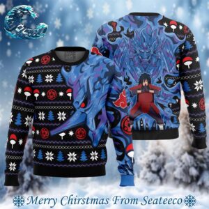 Akatsuki Madara Uchiha Susanoo Naruto Ugly Christmas Sweater Gift For Men And Women Holiday