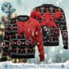 Street Fighter Ryu Vs M Bison Knitted Ugly Christmas Sweater