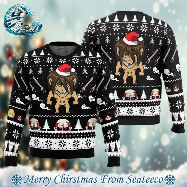 Attack Titan Attack On Titan Best Xmas Knitted Ugly Christmas Sweater Gift For Family