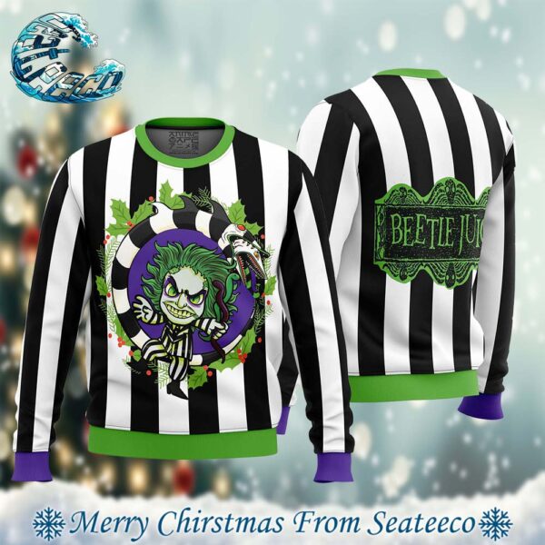 Beetlejuice Ugly Christmas Sweater 2024 Gift For Men And Women