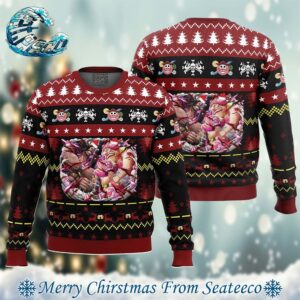 Big Mom x Kaido One Piece Pirates Best Xmas Knitted Ugly Christmas Sweater Gift For Family