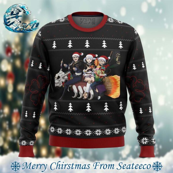 Black Clover Holiday Ugly Christmas Sweater Gift For Men And Women