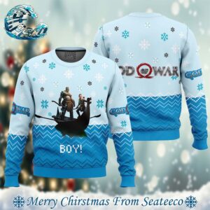 Boy God of War Best Xmas Knitted Ugly Christmas Sweater Gift For Family