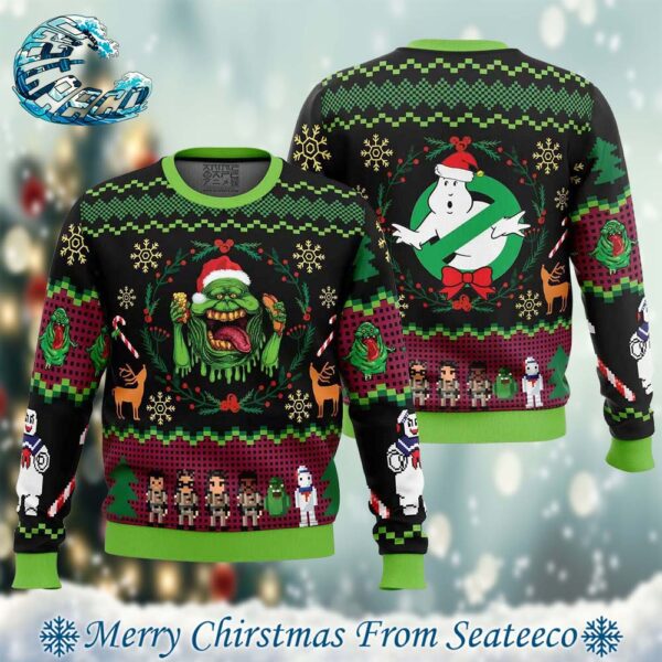 Bustin Christmas Ghostbusters Xmas Gift For Family Ugly Christmas Sweater