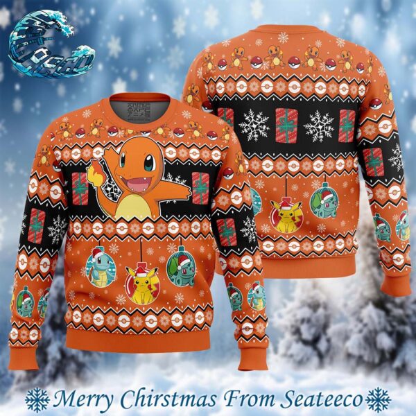 Charmander I Choose You Pokemon Ugly Christmas Sweater Gift For Men And Women Holiday