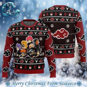 Chibi Akatsuki Naruto Ugly Christmas Sweater Gift For Men And Women Holiday