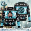 Chibi Nanami Kento Jujutsu Kaisen Best Xmas Knitted Ugly Christmas Sweater Gift For Family