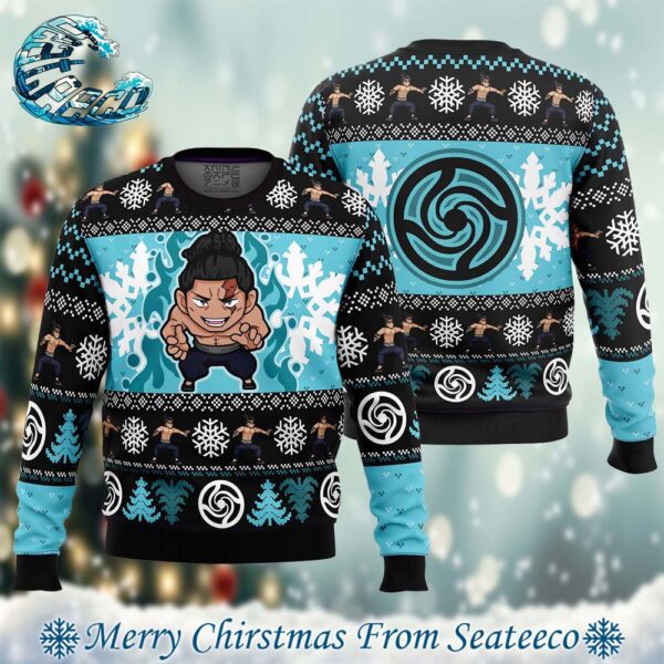 Chibi Aoi Todo Jujutsu Kaisen Best Xmas Knitted Ugly Christmas Sweater Gift For Family