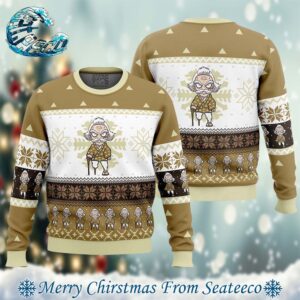 Chibi Christmas Jigoro Kuwajima Demon Slayer Best Xmas Knitted Ugly Christmas Sweater Gift For Family