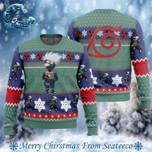 Christmas Chibi Kakashi Hatake Naruto Ugly Christmas Sweater Gift For Men And Women Holiday