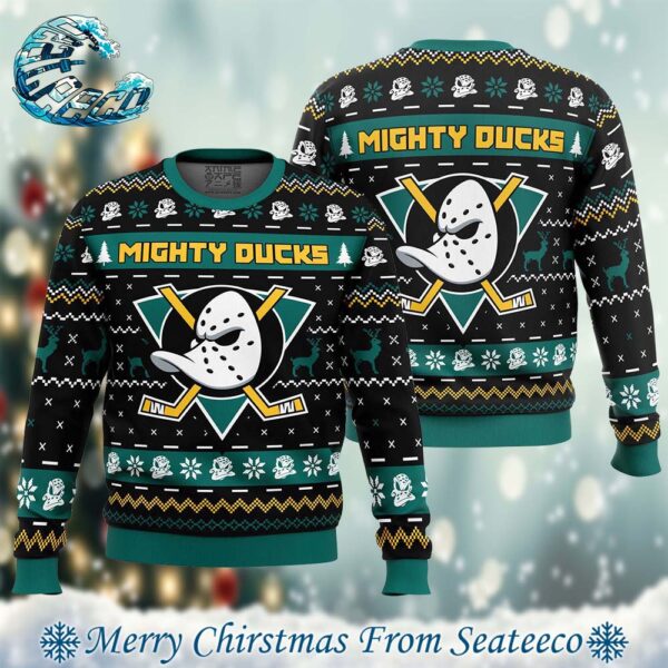 Christmas Ducks The Mighty Ducks Disney Xmas Gift For Family Ugly Christmas Sweater 2024