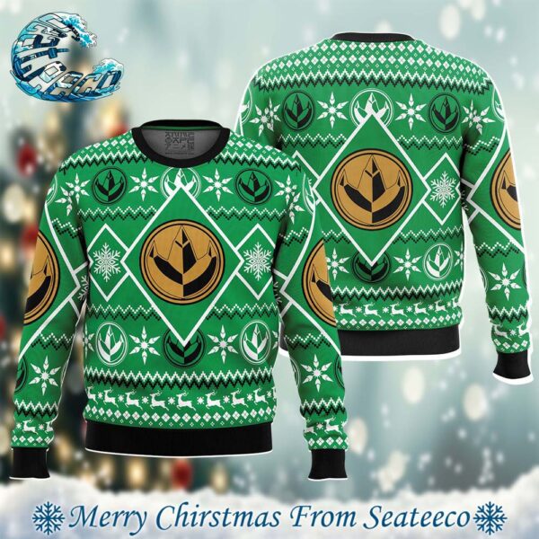 Christmas Green Ranger Power Rangers Xmas Gift For Family Ugly Christmas Sweater